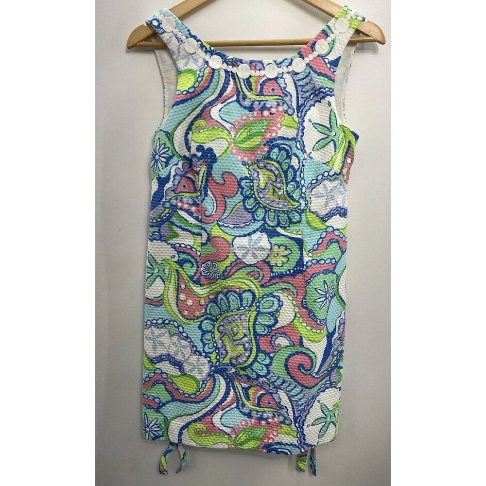 Lilly Pulitzer Conch Republic Delia Dress Vacation Resortwear Cruise Party 6